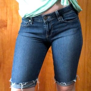Paige long Bermuda denim shorts sz 26